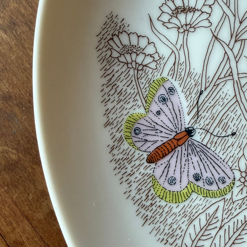 Snack Plate Set with butterflies