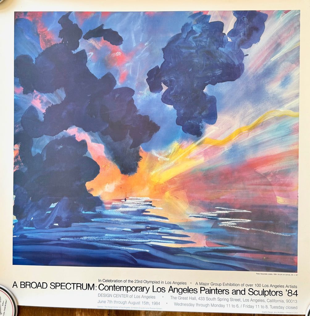 Peter Alexander/ A Broad Spectrum, Exhibition Poster 1984