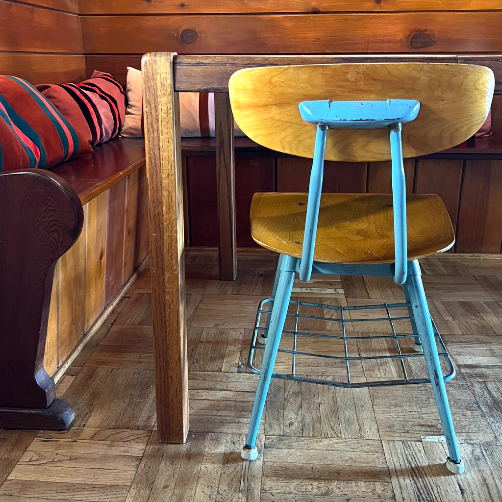 Set of Four School Chairs