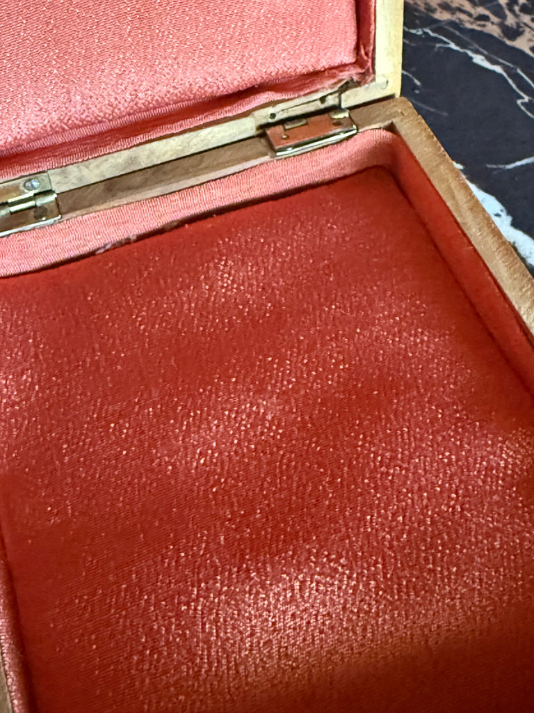 Hinged wooden box