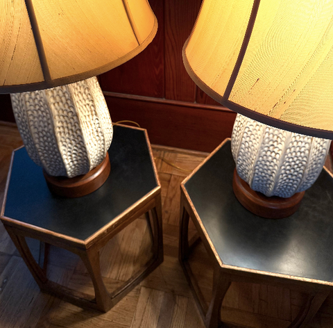 Hexagon side tables